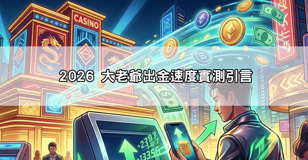 2026 大老爺出金速度實測引言
