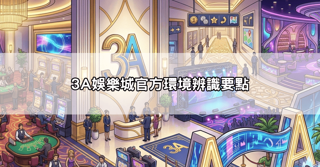 3A娛樂城官方環境辨識要點